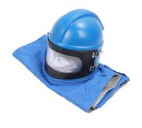 Casco per Sabbiatura, Casco per Sabbiatura con Alimentazione D'Aria Protezione per Cappuccio Protettivo per Spalle con Sabbia per Sabbiatura, Casco per Sabbiatura con