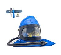 Casco Per Sabbiatura Casco Sicuro Per Sabbiatura Con Alimentazione D'aria Con Protezione Sulla Spalla Protezione Per Sabbiatura Per Sabbiatura Dotato Di Termostato Per Sabbiatura, Taglia Universale
