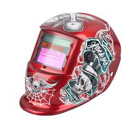 Casco per saldatura ad oscuramento automatico solare per applicazioni Arc TIG MIG e rettifica, strumento di protezione per viso e collo ad ampia copertura per la costruzione