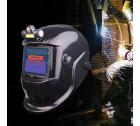 Casco per saldatura auto oscurante ad energia lampada frontale, ampia ombra