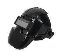 Casco per saldatura automatico, maschera di protezione professionale, oscuramento automatico, protezione dal calore, 130 °C, protezione dal calore, per professionisti del fai da te, display LCD da 227