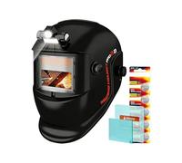 Casco per Saldatura Autooscurante - Copricapo Regolabile con | Casco da saldatore | Per Cantiere, Riparazione Auto, Manutenzione, Fabbricazione, Costruzione, Officina E Garage