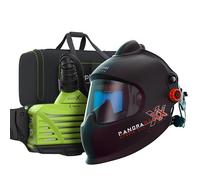 Casco per saldatura con aspirazione, casco per saldatura automatico Optrel Panoramaxx Hybrid CLT + e3000X PAPR protezione respiratoria TH3 ATEX