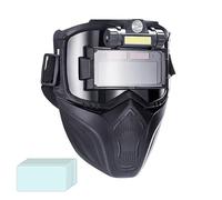 Casco per saldatura con oscuramento automatico - 3 impostazioni di luce Cappuccio di protezione personalizzabile, casco protettivo saldatore per industria, edilizia saldatura officina lavorazione dei