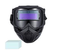 Casco per saldatura con oscuramento automatico - 3 visiera luminosa regolabile | Caschi per saldatura a doppio strato | Per l'industria, l'edilizia, la lavorazione dei metalli, l'uso domestico e comme