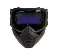 Casco per saldatura con oscuramento automatico, cappuccio ad energia solare | Lente oscurante automatica con visione dei colori reali. Design staccabile 2 in 1: utilizzabile come casco integrale