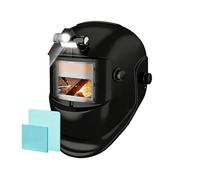 Casco per saldatura con oscuramento automatico - Copricapo con maschera protettiva da 11,42 pollici, copertura dello schermo di visualizzazione con filtro a tonalità variabile, di protezione c