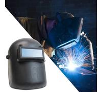Casco per saldatura con oscuramento automatico e cappuccio per maschera per