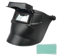 Casco per saldatura Copricapo Cappuccio per saldatura frontale ribaltabile regolabile con finestra quadrata visibile Protezione completa per uomo Donna - Copricapo per casco