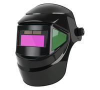 Casco per saldatura oscurante automatico Maschera per saldatore LCD ad energia solare True Color Cappuccio per saldatura regolabile traspirante resistente al calore con design ribaltabile a 180°