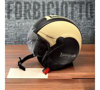 CASCO Personalizzato Lambretta HELMET VINTAGE RETRÓ PELLE S M L XL