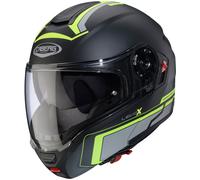Caberg Levo X Elite Casco, nero-grigio-giallo, taglia S per maschi