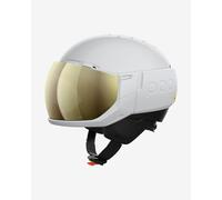 Casco POC Levator MIPS bianco con lente a specchio Clarity Comp Low Light - M-L
