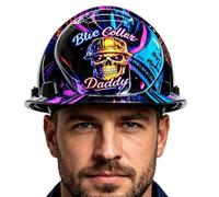 Casco protettivo a forma di teschio, resistente agli urti, per uomini e papà, robusta protezione per la testa per cantiere e fai da te, impermeabile e resistente agli urti