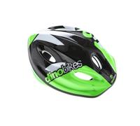 Casco protettivo bici Junior bambino nero verde taglia 52-56 cm Dino Bikes