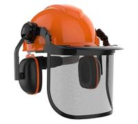 Casco protettivo multifunzionale, casco di sicurezza, protezione for il viso in rete di acciaio, attrezzatura protettiva for tosaerba, casco forestale CE