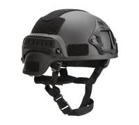 Casco protettivo per bambini, leggero, CS Adventure, resistente, per attività all'aperto, in ABS, per paintball e giochi CS (nero)