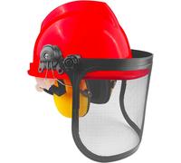 CASCO PROTETTIVO PER GIARDINAGGIO, POTATURA... CASCO DI SICUREZZA, MASCHERA D...