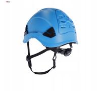 Elmetto Da Lavoro Ergonomico Blu - Elmetto Cantiere ABS Resistente, Regolabile 53-64 cm, EN 397+A1:2012, Campo Visivo Ampio, Sottogola Regolabile, Per Lavoratori e Fai Da Te, 6 Punti Sospensione