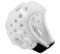 Casco Protettivo Pugilato in PU Bianco per Taekwondo e Karate | Leggero e Pratico, Design Ergonomico Portatile, per Allenamento e Lotta, Adatto a Giovani e Adulti