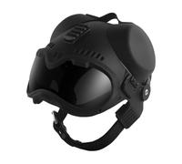 Casco Regolabile per Cane con Paraorecchie Rimovibili, Casco Tattico K9 per Pastore Tedesco e Malinois - 2 Lenti, Binario Picatinny e Cuscinetti EVA per Cani da Lavoro di Media Taglia