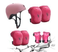 Casco regolabile per le ragazze per le ragazze, biciclette per bambini biciclette di protezione | Pads pad gomito Pad ginocchio leggero | Attrezzature di protezione dello skateboard con s
