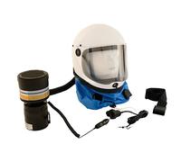Casco respiratore completo per trattamenti antiparassitari a batteria ricaricabi