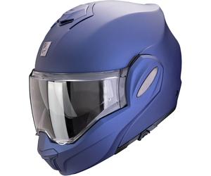 Casco ribaltabile Scorpion EXO-TECH EVO PRO SOLID blu metallizzato opaco L