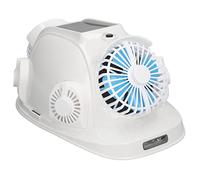 Casco rigido a energia solare con 6 ventole di raffreddamento LED faro casco di sicurezza per lavoro notturno cappello da costruzione ventilato per lavoro all'aperto