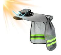 Casco Rigido Con Ventola Elmetto Cappello Con Ventola Solare E Paranuca