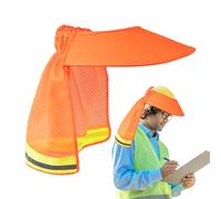 Casco rigido da sole, protezione dal sole, anti-UV, traspirante, visiera di sicurezza regolabile per protezione del lavoro, cantiere di fronte e testa