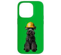 Casco rigido giallo Kerry Blue Terrier per cani da lavoro Custodia per iPhone 14 Pro