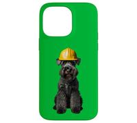 Casco rigido giallo Kerry Blue Terrier per cani da lavoro Custodia per iPhone 14 Pro Max