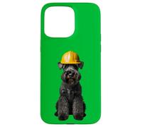 Casco rigido giallo Kerry Blue Terrier per cani da lavoro Custodia per iPhone 15 Pro Max