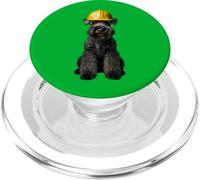 Casco rigido giallo Kerry Blue Terrier per cani da lavoro PopSockets PopGrip per MagSafe