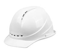 Casco rigido ventilato di sicurezza con guscio in ABS ispessito e diffusione della pressione a 4 punti, fibbia regolabile, confortevole e traspirante, casco di sicurezza impermeabile per edilizia e