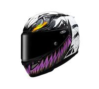 RPHA 12 Anti-Venom II Marvel casco da moto Nero Bianco Lillà