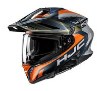 HJC RPHA 60 Quid Casco da enduro, nero-arancione-oro-argento, taglia L per maschi