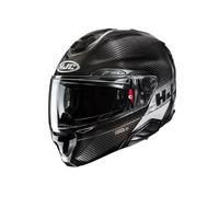 HJC, Casco Moto Modulare RPHA 91 CARBON ELIG Silver Carbon MC5, S