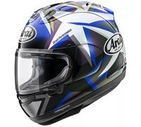 Arai RX-7V Evo MVK Stars Casco, nero-blu, taglia M per maschi