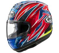 Arai RX-7V Evo Ogura 2023, casco integrale M male Blu/Rosso/Giallo Fluo