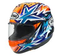 Casco RX-7 V EVO OKAMOTO COMPASS Arancione Blu ARAI - UE: S