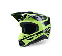 Alpinestars S-M3 Heat Casco da motocross, nero-giallo, taglia M per maschi