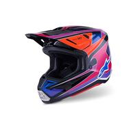 Alpinestars S-M7 Fuse Casco da motocross, blu-porpora, taglia L per maschi
