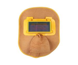 Casco saldatore pelle di mucca sbrinata resistente al fuoco traspirante comodo