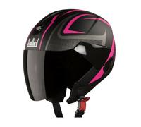 Casco SB-33 Eve Sublime Nero E Rosa Con Visiera Trasparente Taglia M 580Mm AEs