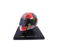 - Casco Scala 1/5 compatibili con Valentino Rossi Moto GP Valencia Stagione 2011 - CR015