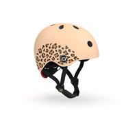 Scoot & Ride Scoot And Ride-Casque XS Motif Leopard, Casco Motivo Gioventù Unisex