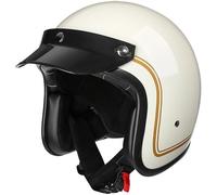 Casco Scooter, Casco Jet, Casco Ciclomotore, Casco Uomo E Donna | Nelle Taglie Dalla S Alla XXL | Casco Jet Con Visiera | Certificato ECE 22.06 | Casco Moto A3,M/(57~58cm)
