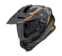 Scorpion ADF-9000 Air Feat, casco enduro M male Opaco Nero/Argento/Arancione